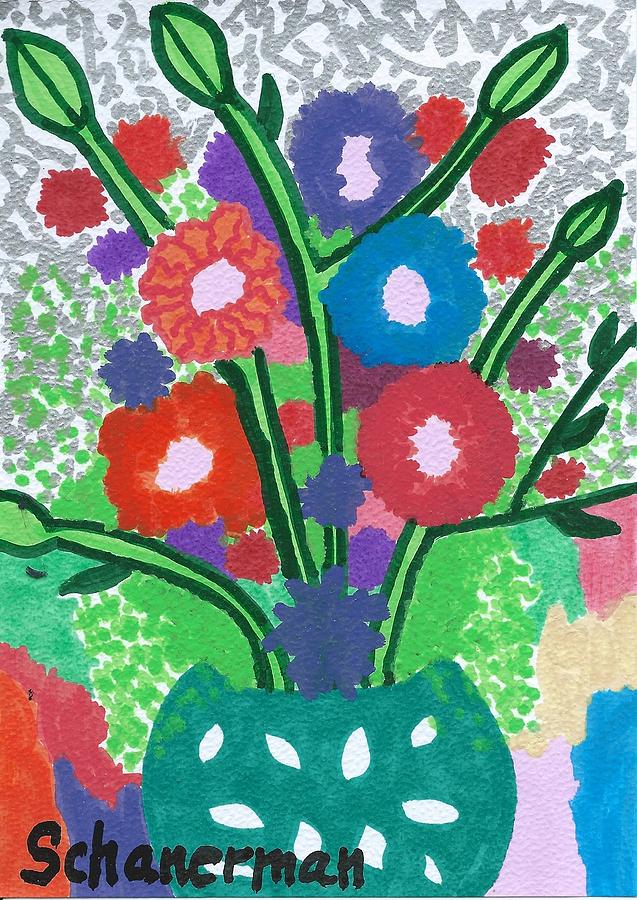 Fiesta de Flores Drawing by Susan Schanerman Fiesta de Flores Drawing by Susan Schanerman