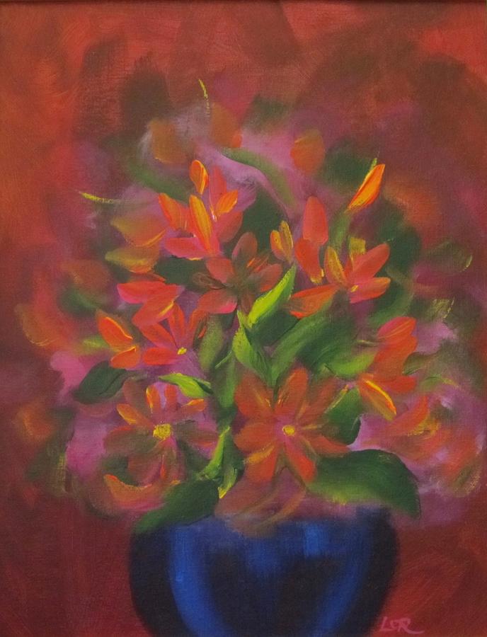 Fiesta Of Flowers Painting by Lorraine Centrella