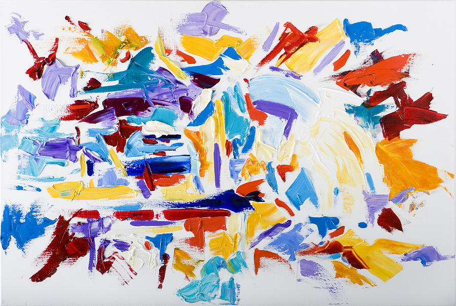 Abstract Yellow Painting - Fiesta by Shannon Grissom Abstract Yellow Painting - Fiesta by Shannon Grissom