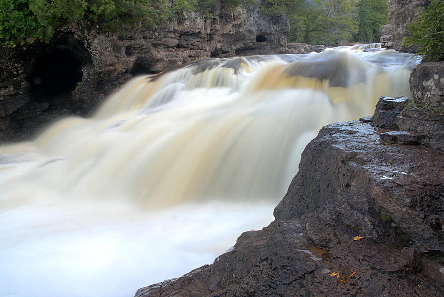 Fifth Falls Gooseberry River Photograph by Larry Ricker