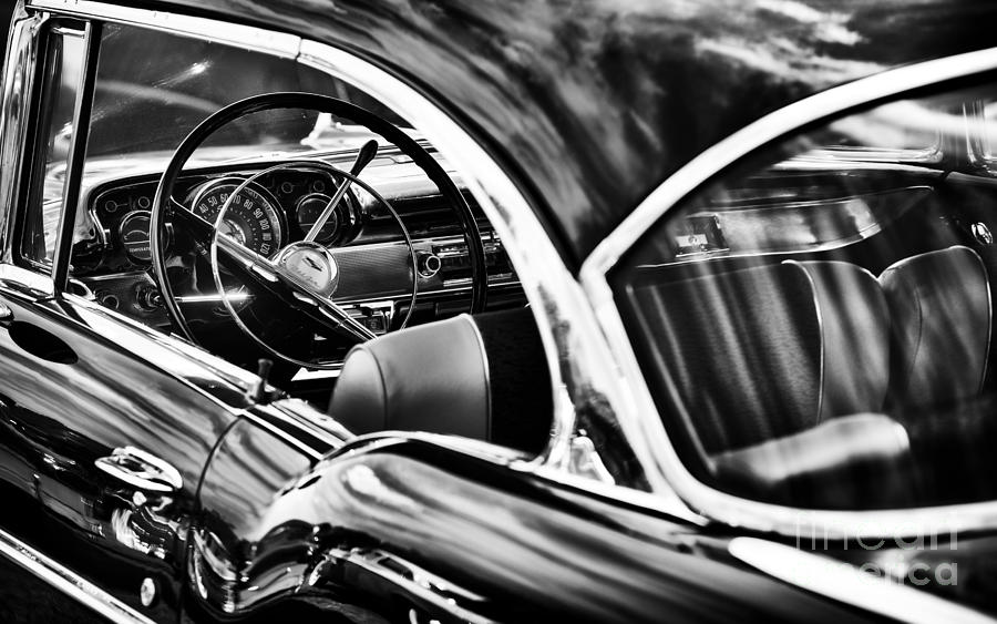Car Photograph - Fifties Chevrolet Bel Air by Tim Gainey