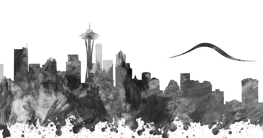Fifty Shades Of Seattle Grey Digital Art