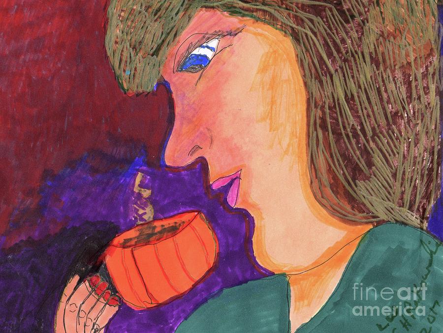 Fight A Head Cold With Some Warm Pumpkin Spiced Tea Mixed Media