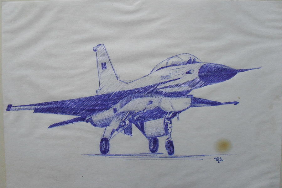 How to Draw a Fighter Jet Step by Step  EasyLineDrawing