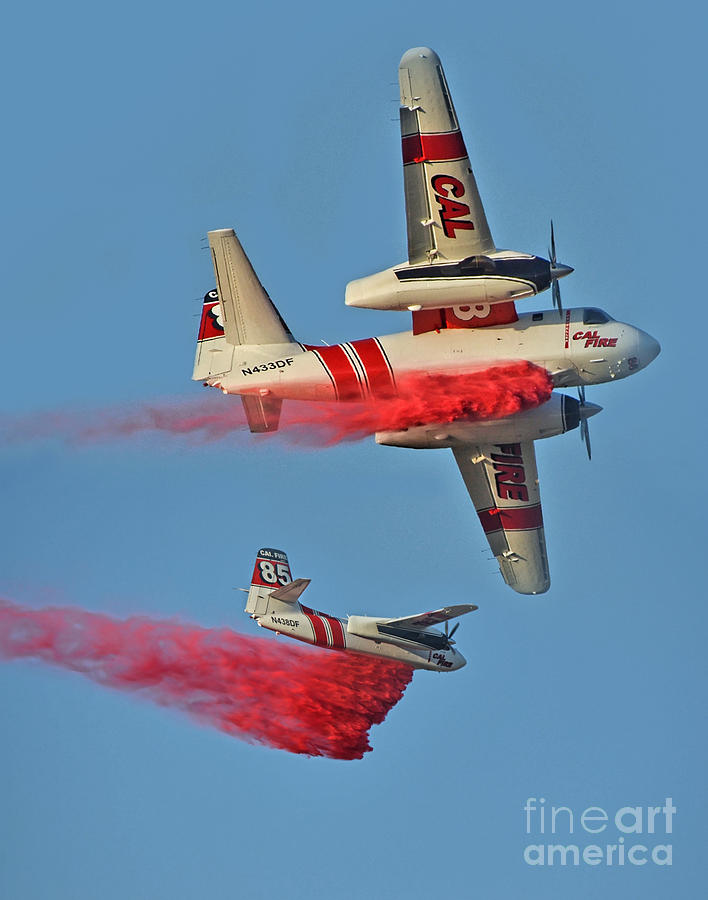 Fighting a Fire From Above  Photograph by Jim Fitzpatrick