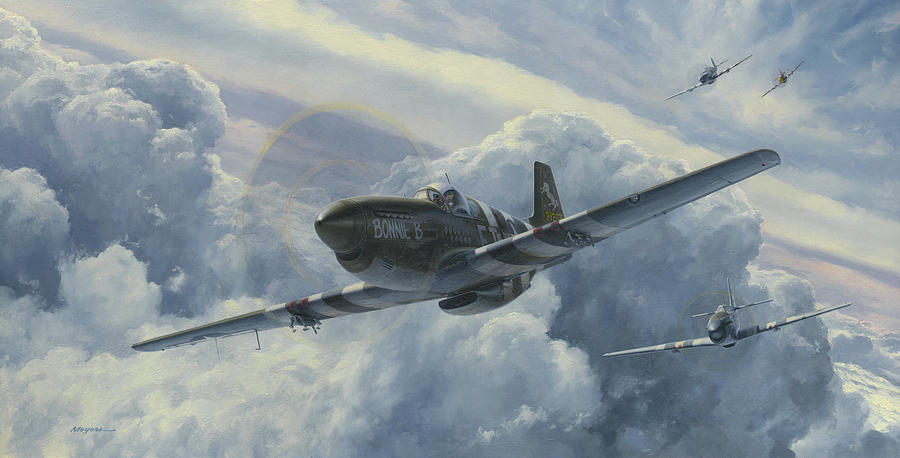 Fighter Group Painting - Fighting Cobras by Wade Meyers
