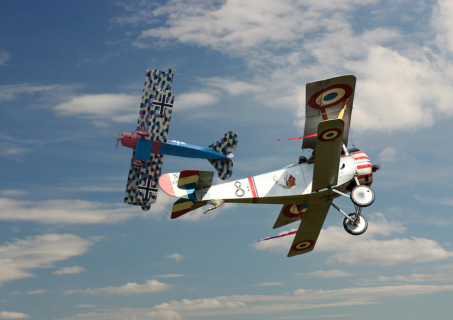 Fighting Colours 2 - Fokker D. Vll - Nieuport Photograph by Pat Speirs