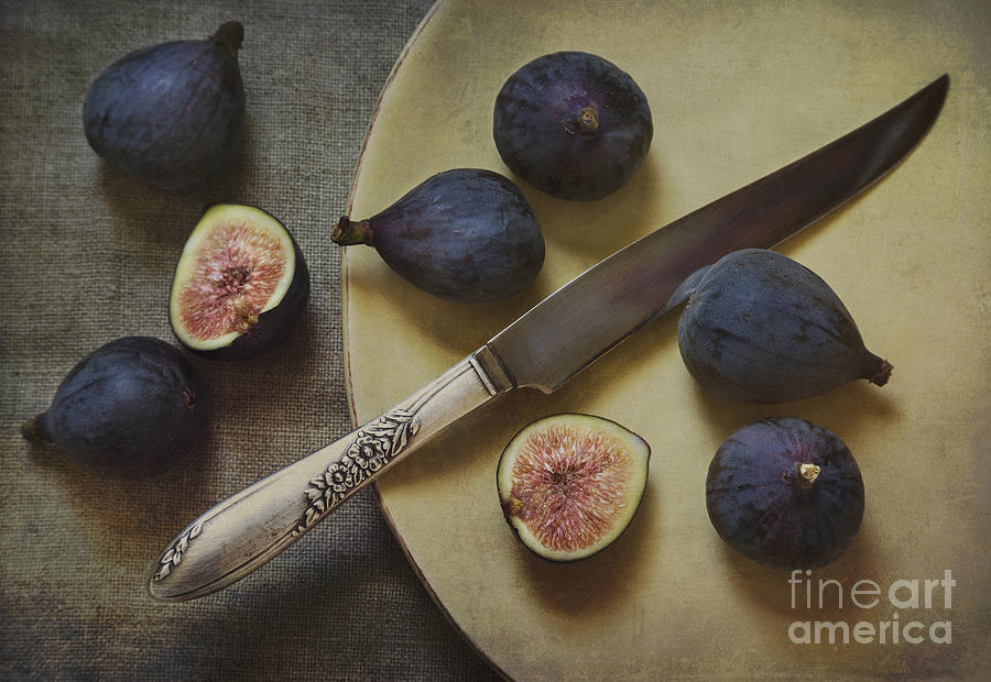 Figs On A Plate Photograph by Elena Nosyreva
