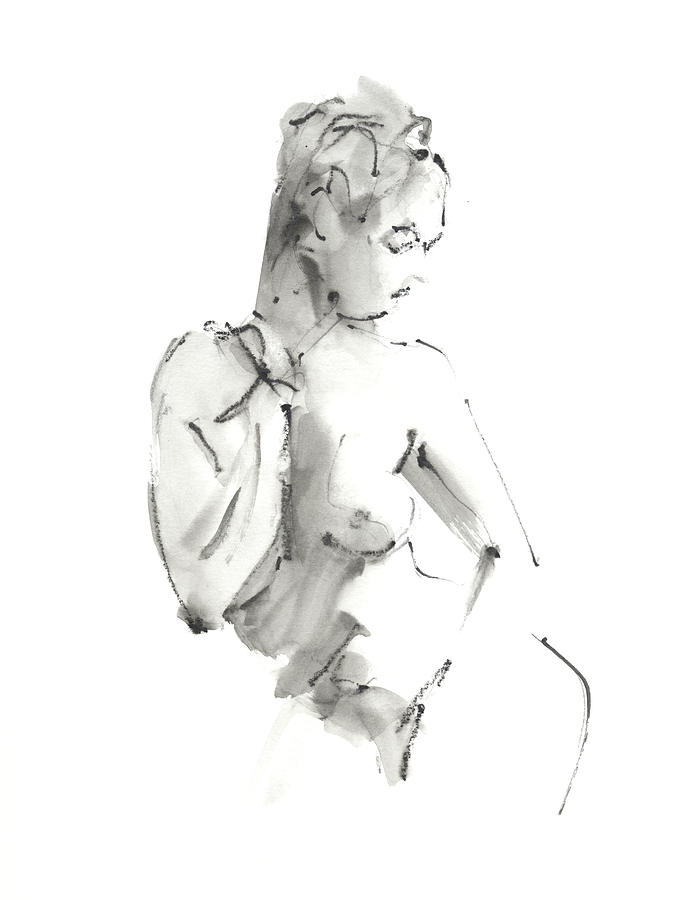 Nude Drawing - Untitled #638 by Chris N Rohrbach