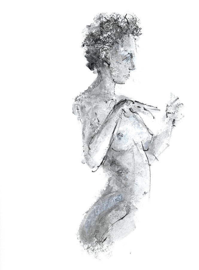 Nude Drawing - Untitled #784 by Chris N Rohrbach