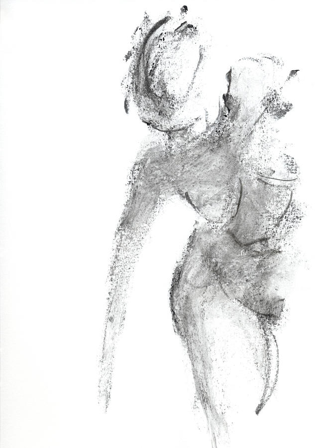Nude Drawing - Untitled #178 by Chris N Rohrbach