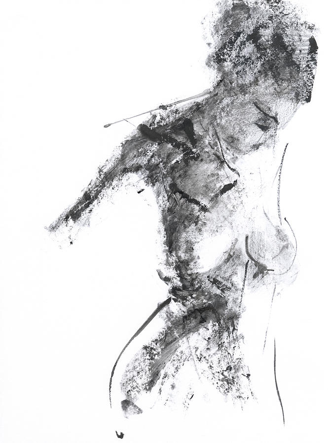 Nude Drawing - Untitled #259 by Chris N Rohrbach