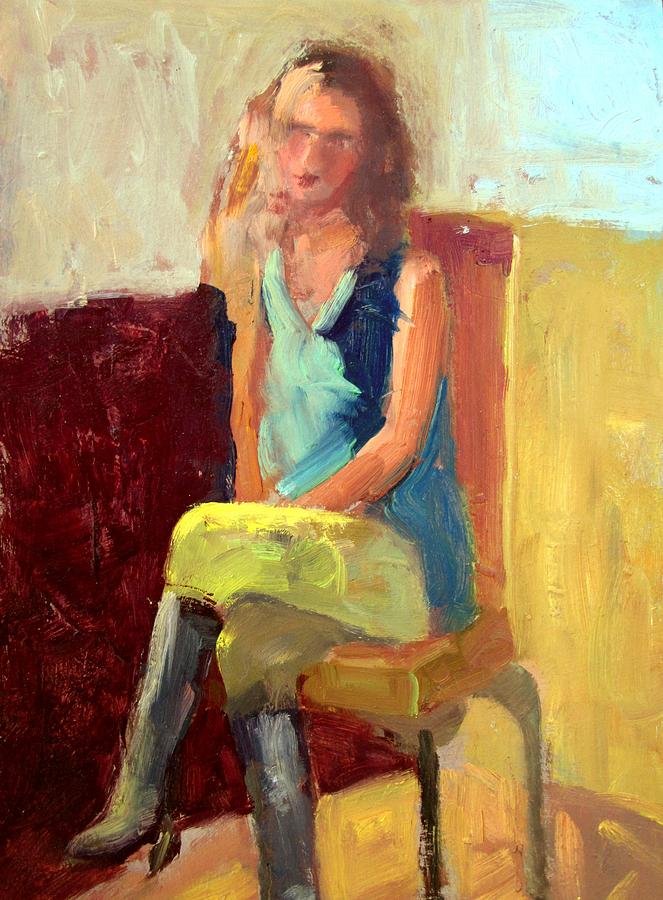 Figure No 4 Painting by Deborah Cushman - Fine Art America