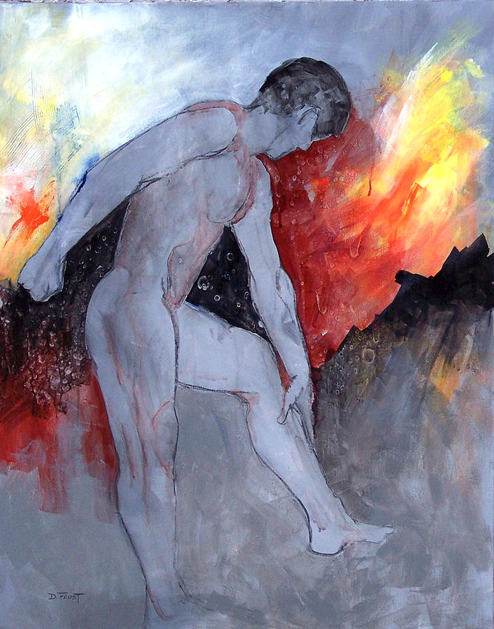 Figure Study 029 Painting by Donna Frost