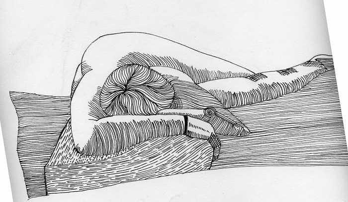 Figure Drawing - Figure1.5 by M Brandl Figure Drawing - Figure1.5 by M Brandl