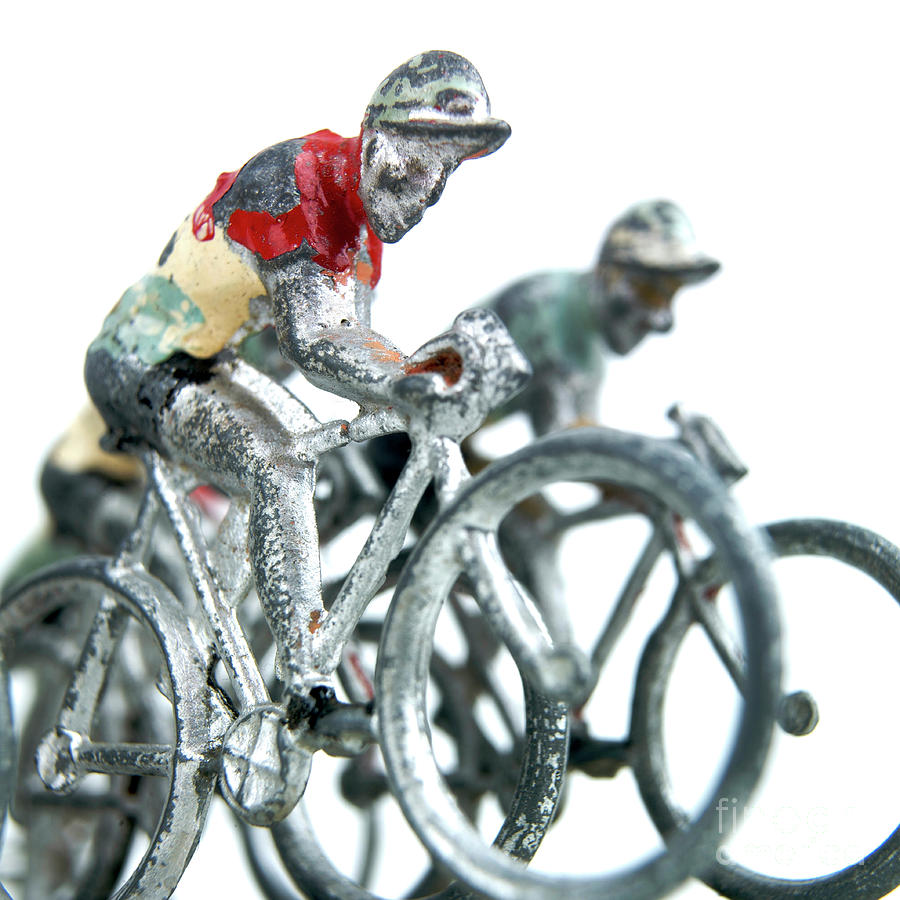 Bicycle Photograph - Figurines by Bernard Jaubert
