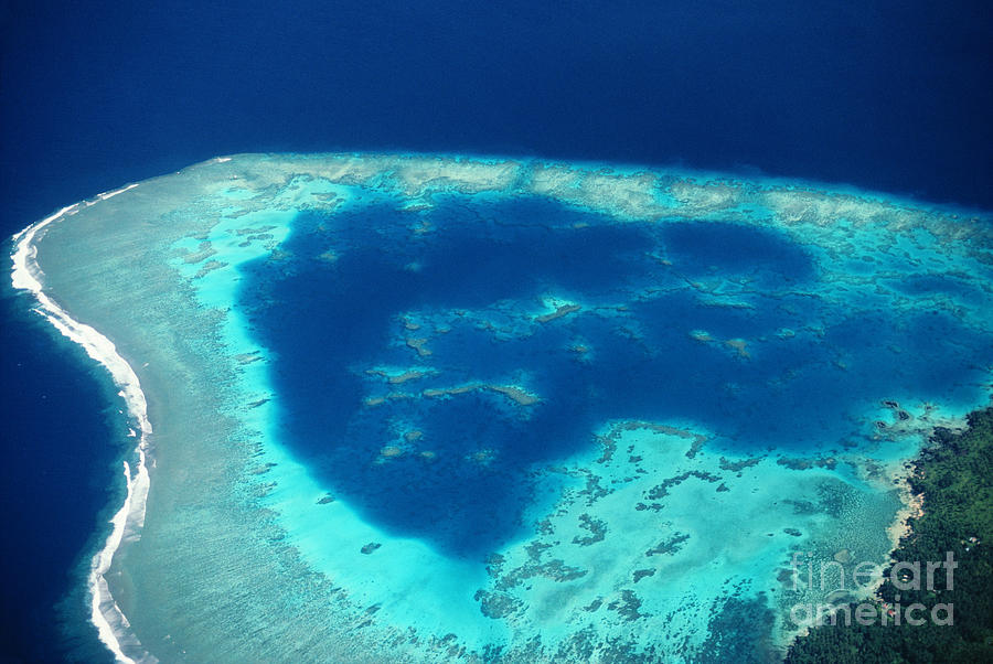 Paradise Photograph - Fiji Aerial by Doug Cameron - Printscapes
