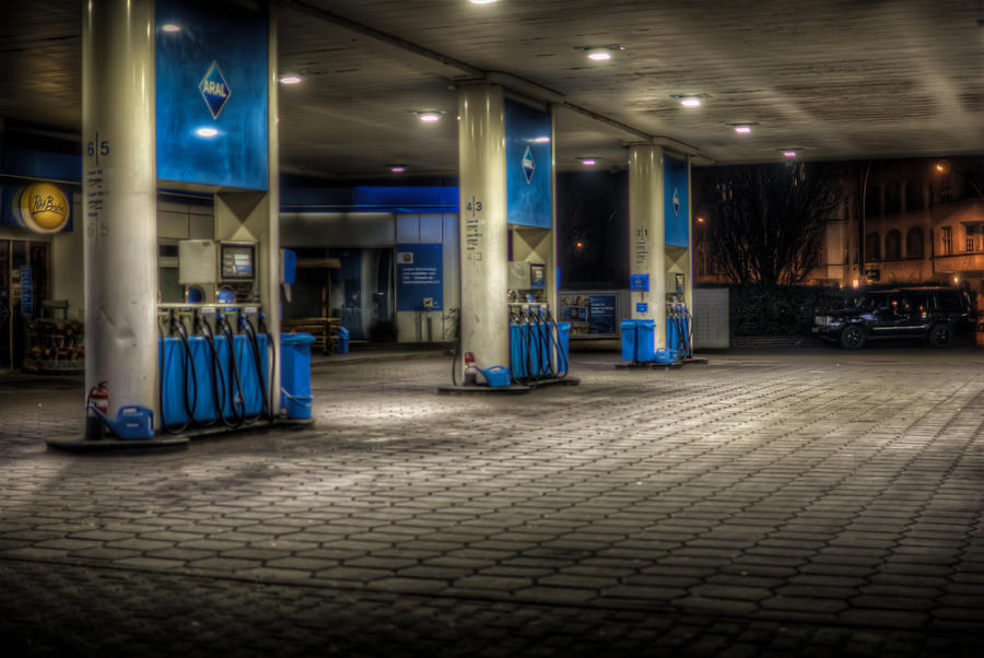 Filling station  Digital Art by Nathan Wright