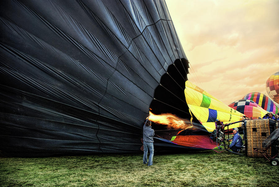 Filling the balloon Photograph by Stacey Sather
