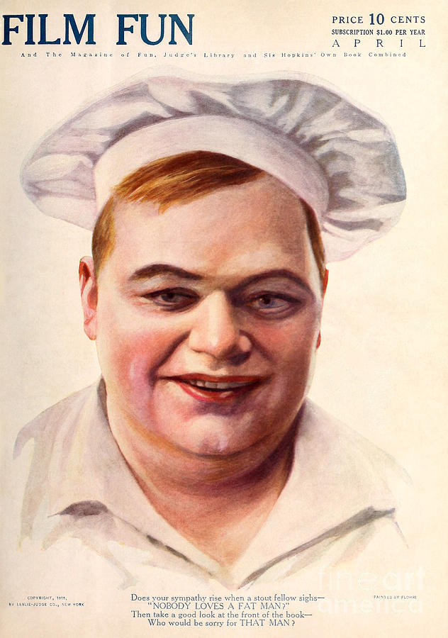 Film Fun Classic Comedy Magazine Roscoe Fatty Arbuckle 1916 Painting by Vintage Collectables