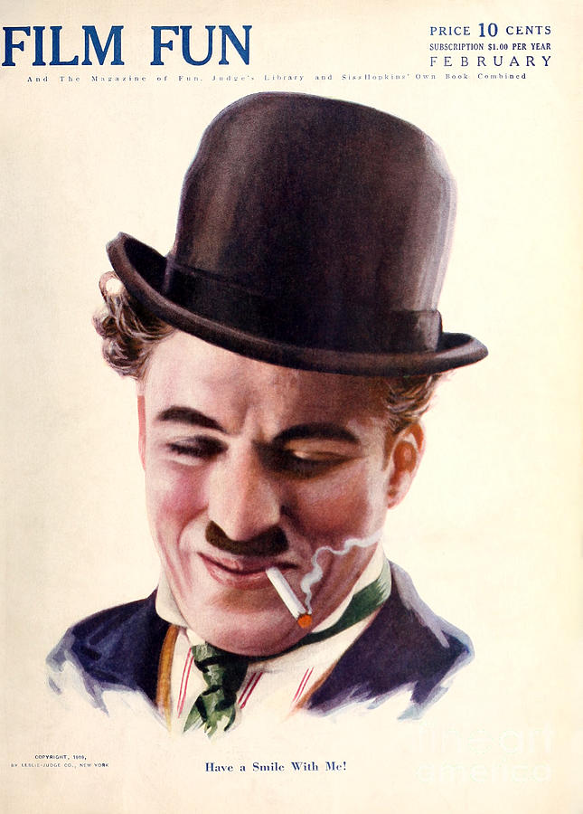 Film Fun Magazine Featuring Charlie Chaplin 1916 Painting by Vintage Collectables