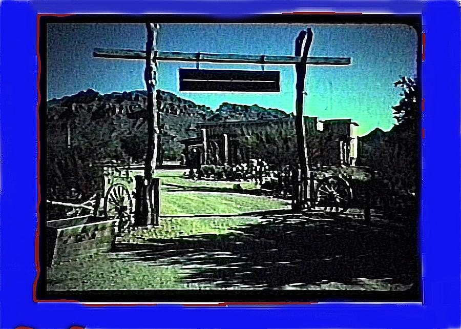 Film Homage The High Chaparral Set Collage Old Tucson Arizona C.1984-2013 Photograph by David Lee Guss
