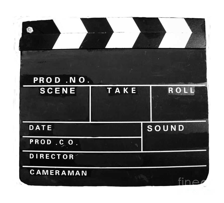 Film Movie Video production Clapper board  Photograph by Tom Conway