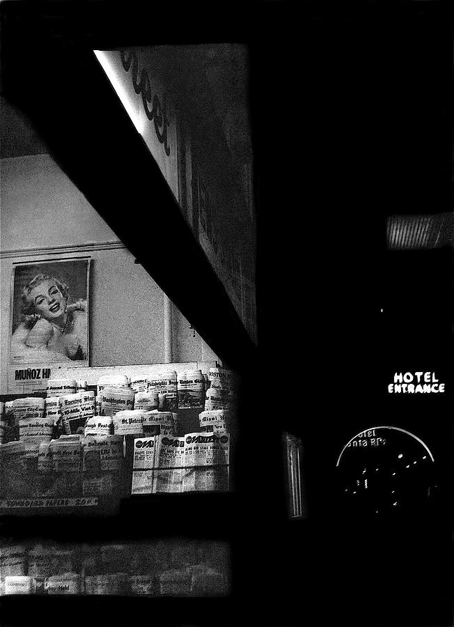 Film Noir homage Marilyn Monroe Niagra 1953 Roskruge And Santa Rita Hotels Tucson  1967-2008 Photograph by David Lee Guss