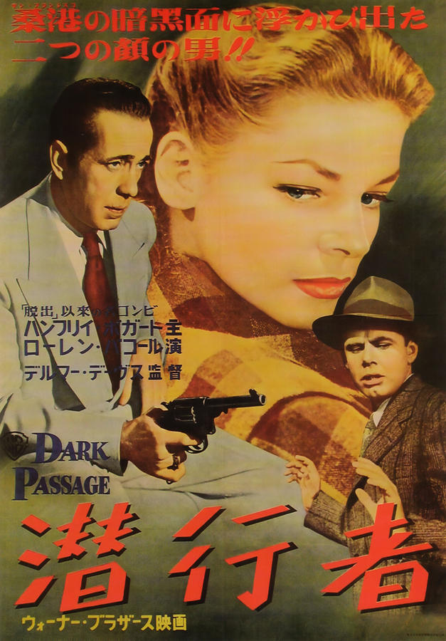 Film Noir Movie Poster The Dark Passage Painting by Vintage Collectables