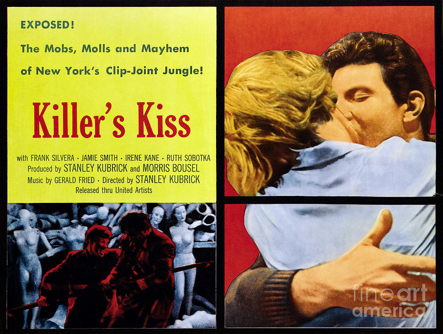 Film Noir Poster  Killers Kiss Painting by Vintage Collectables