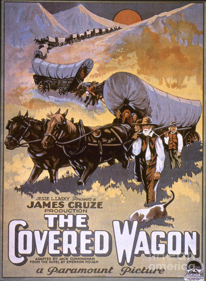 Film: The Covered Wagon Photograph by Granger