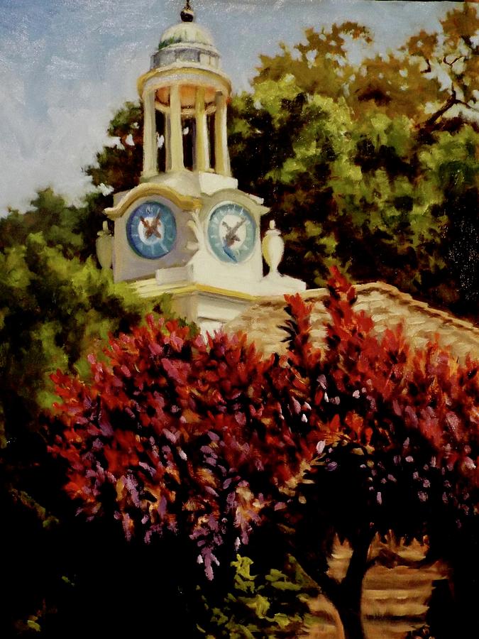 Filoli Clock Tower Painting by Char Wood Pixels