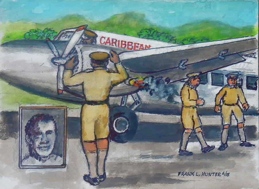 Final flight Owen Roberts and Robert Wilson from Palisador airport Kingston Jamaica crash on takeo by Frank Hunter Final flight Owen Roberts and Robert Wilson from Palisador airport Kingston Jamaica crash on takeo by Frank Hunter