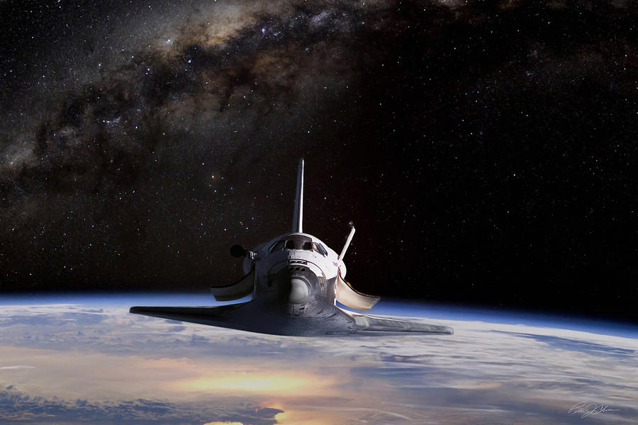 Space Shuttle Digital Art - Final Frontier by Peter Chilelli