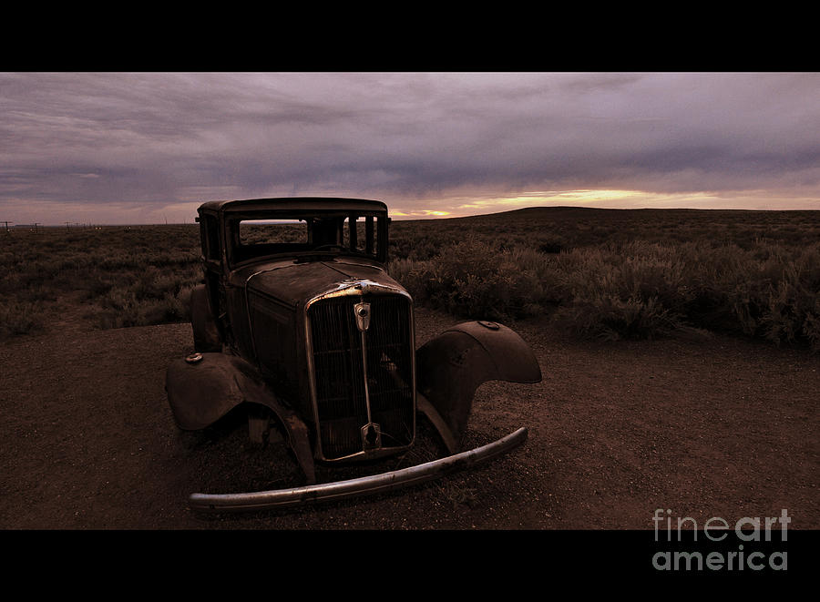 Sunset Photograph - Final Rusting Place by Eric Liller