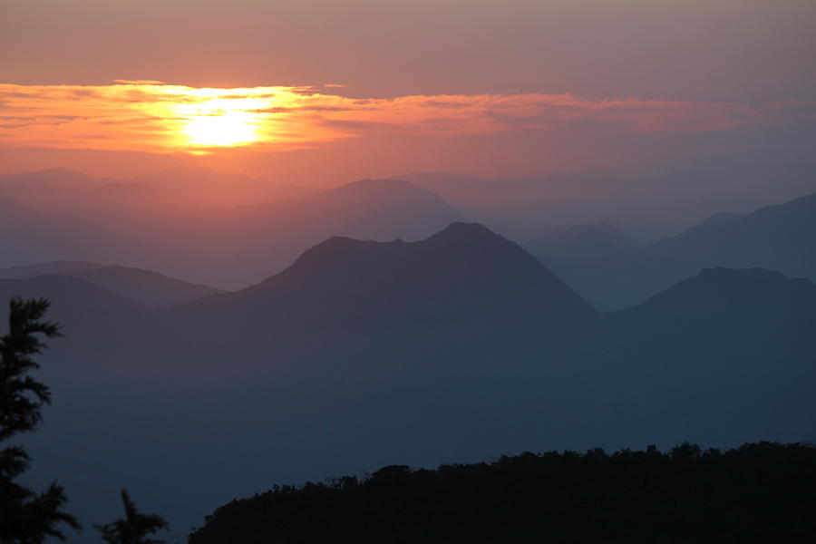 Final Shot of Sunrise, Rishikesh Photograph by Jennifer Mazzucco