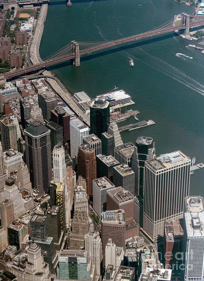 Financial District NYC Aerial Photo Photograph by David Oppenheimer