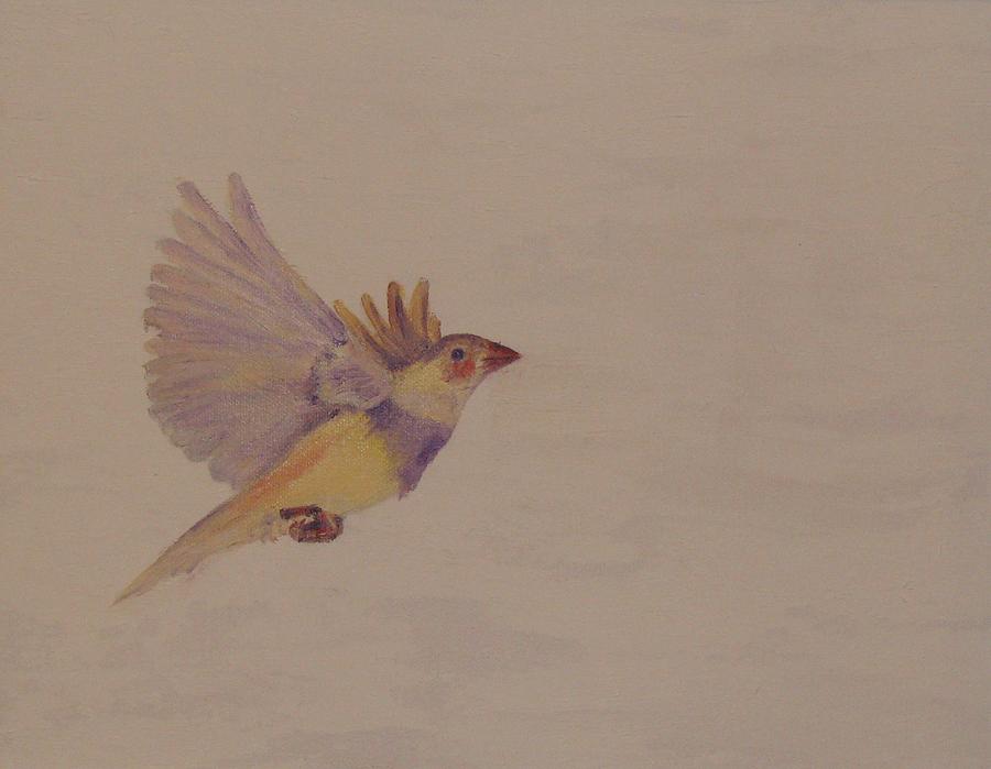 Finch Painting by Violet Jaffe
