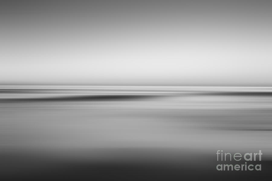 Finding Bliss Abstract Seascape BW Photograph by Michael Ver Sprill