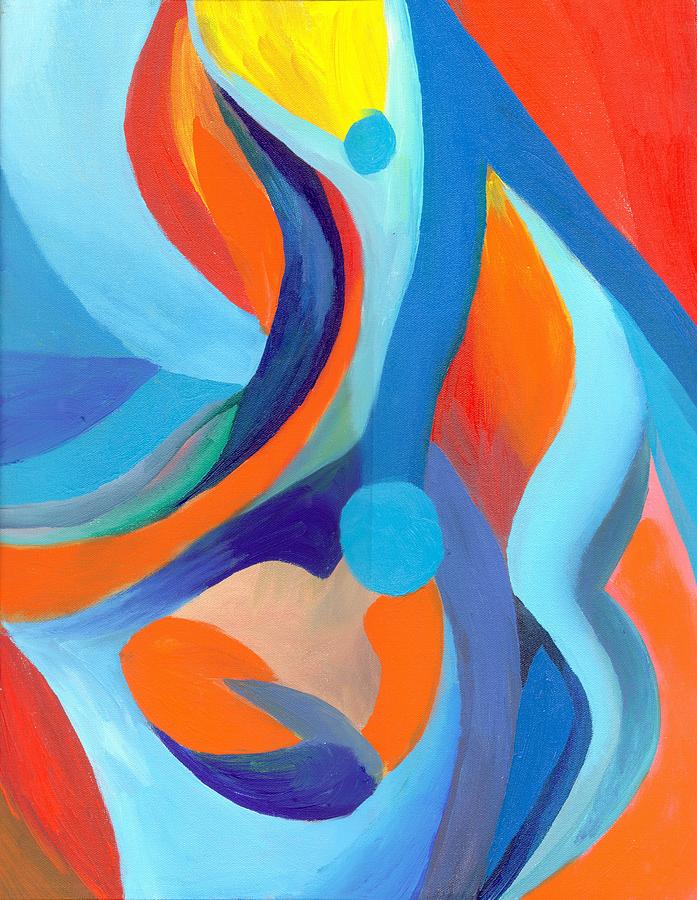 Abstract Painting - Finding Joy by Peter Shor