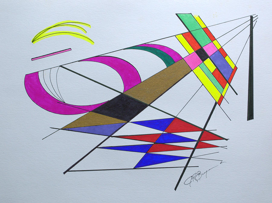Abstract Drawing - Finding Serendipity by J R Seymour Abstract Drawing - Finding Serendipity by J R Seymour