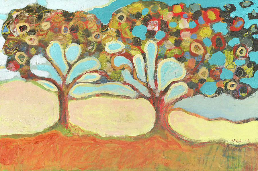 Tree Painting - Finding Strength Together by Jennifer Lommers