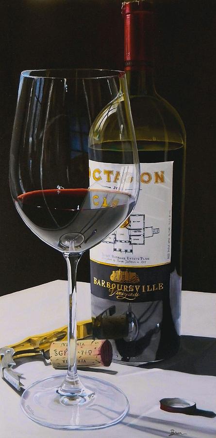 Wine Painting - Finest Hour by Brien Cole
