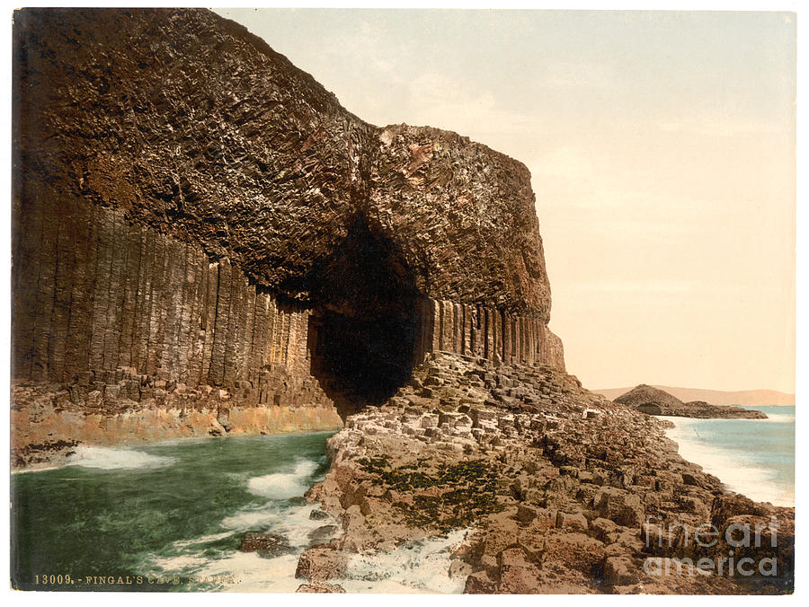 Fingals Cave Staffa Painting by Celestial Images