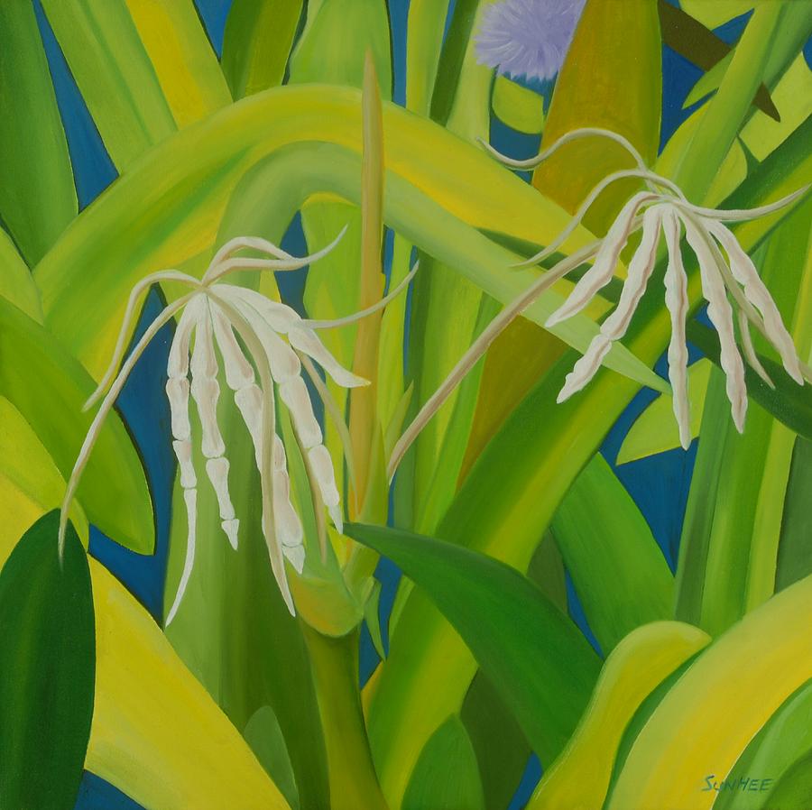 Floral Painting - Finger Flowers by Sunhee Kim Jung Floral Painting - Finger Flowers by Sunhee Kim Jung