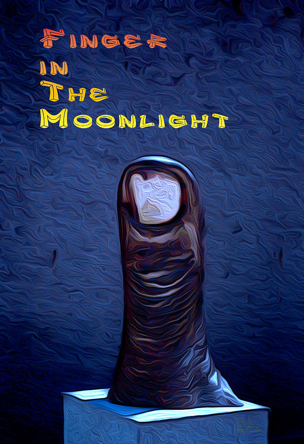 Abstract Digital Art - Finger In The Moonlight by Joe Paradis