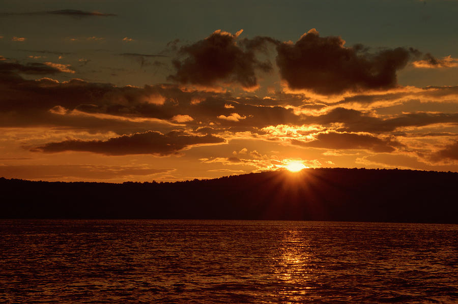 Finger Lakes New York Sunset 01 Photograph by Thomas Woolworth