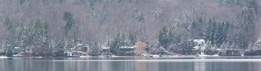 Finger Lakes Winter Panorama Photograph by Michele Steffey