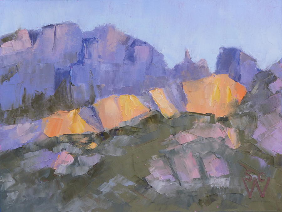 Finger Rock Painting by Susan Woodward