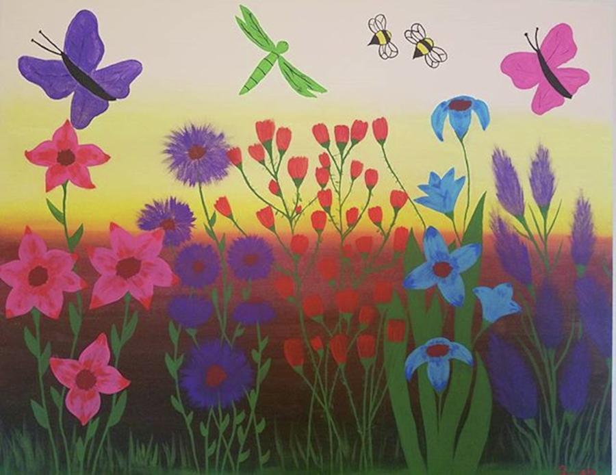 Finished Moms Painting... Spring! Photograph by BluWells Company